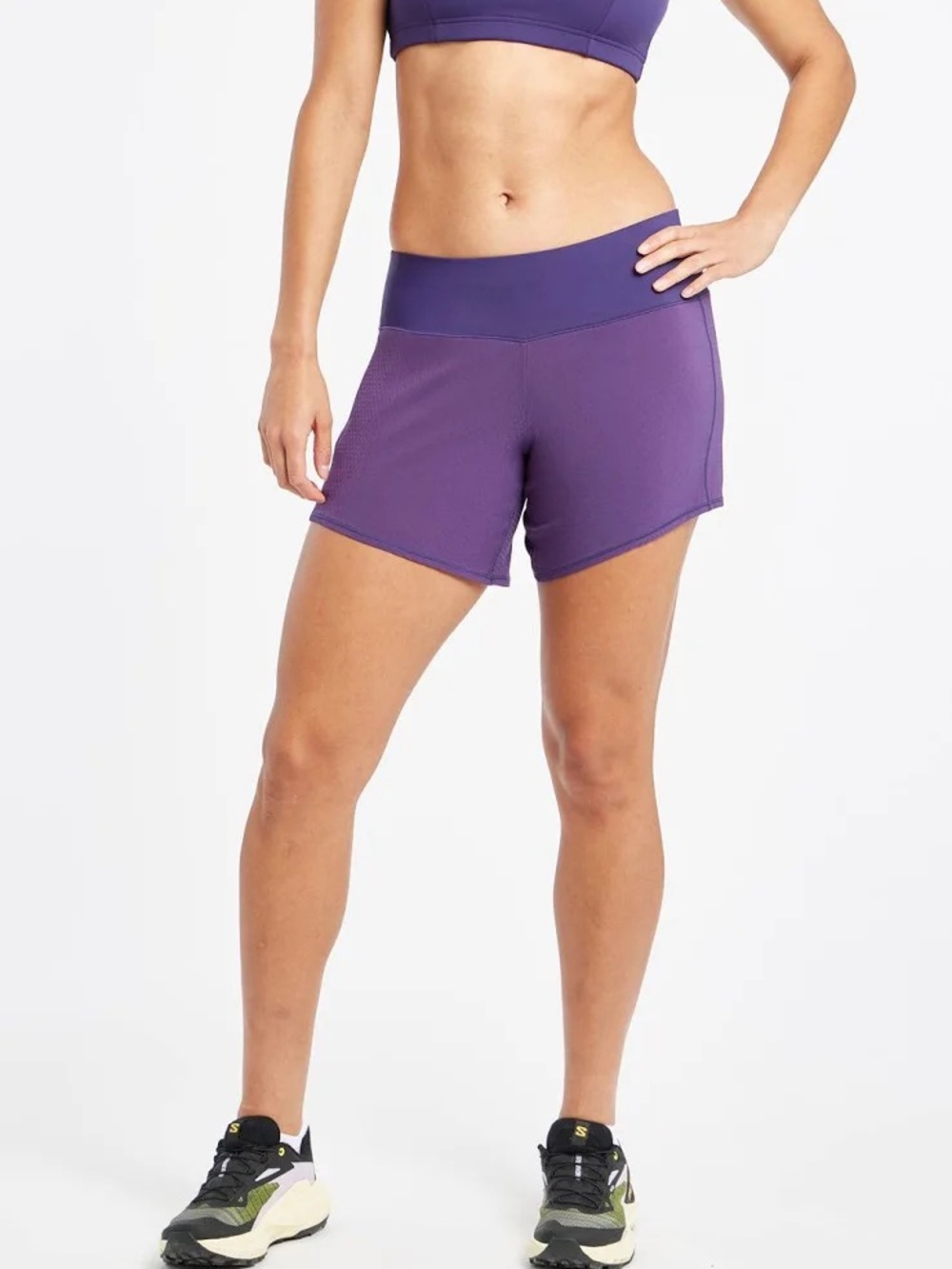 Oiselle Long Roga Shorts in Twighlight